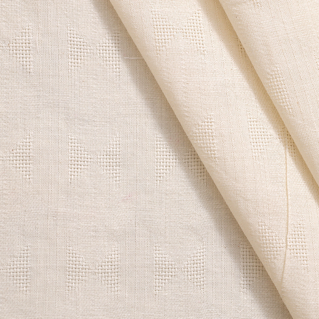 Cotton Self Jacquard Greige Fabric - JQ 12539