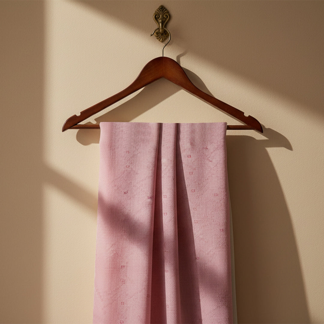 Cotton Self Jacquard Greige Fabric - JQ 13731