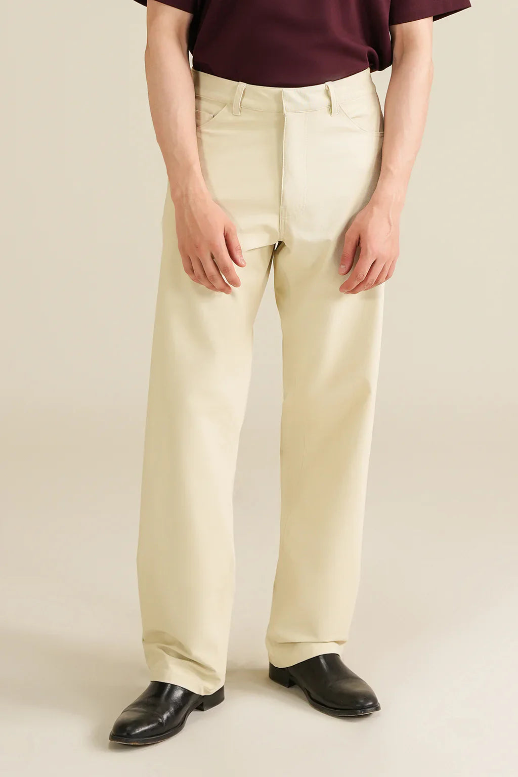 Everyday Straight Fit Pants - Cream