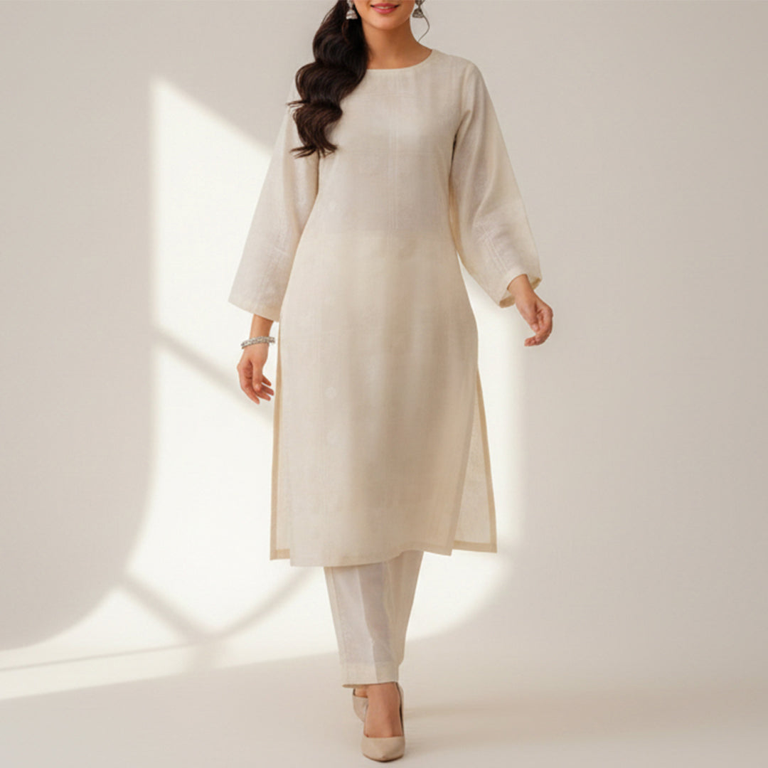 Acrylic Jacquard Greige Fabric – JQ 9096