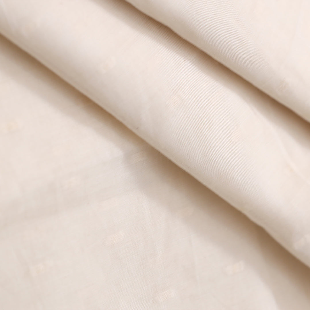 Cotton Self Jacquard Dupatta Greige Fabric - JQ 9174