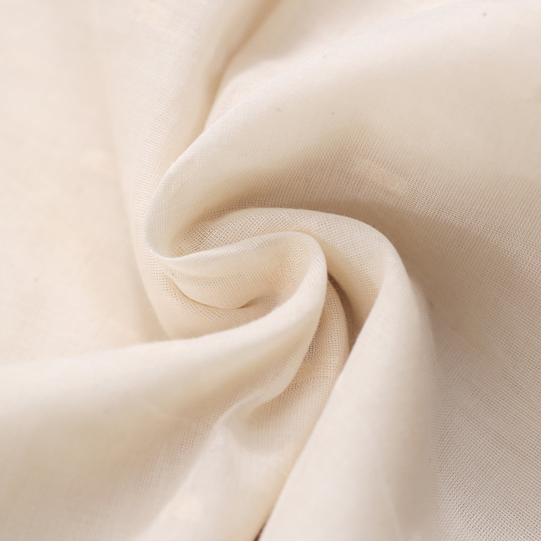 Cotton Self Jacquard Dupatta Greige Fabric - JQ 9174