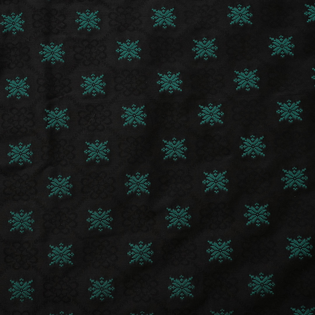 25048-14A – Black Cotton Jacquard Shirt Fabric