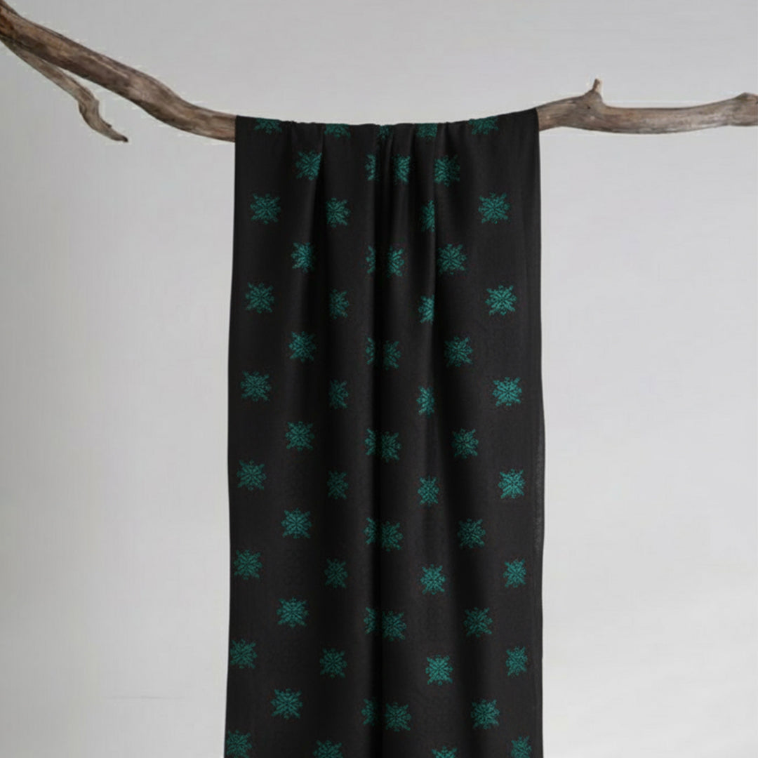 25048-14A – Black Cotton Jacquard Shirt Fabric