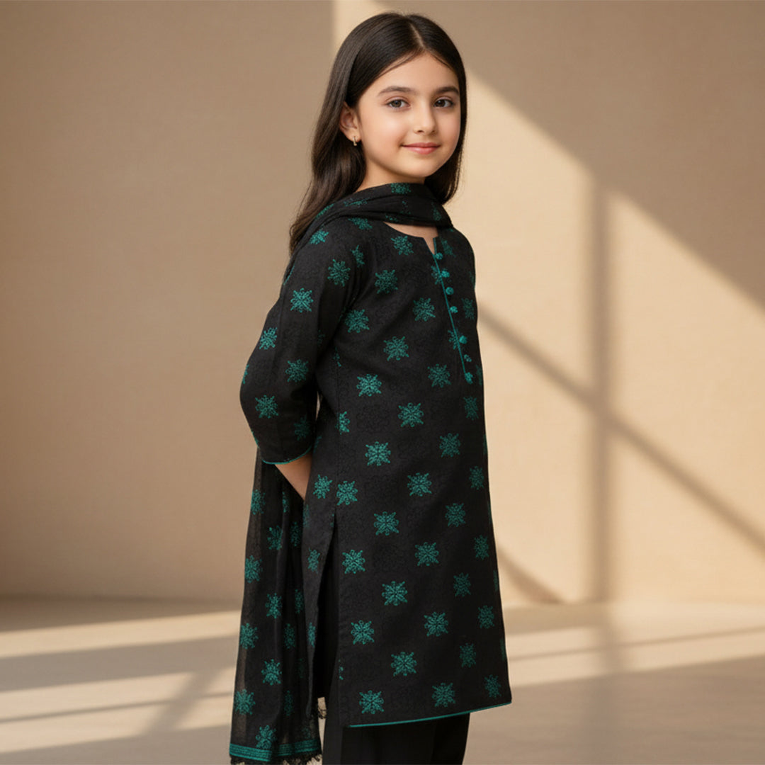 25048-14A – Black Cotton Jacquard Shirt Fabric