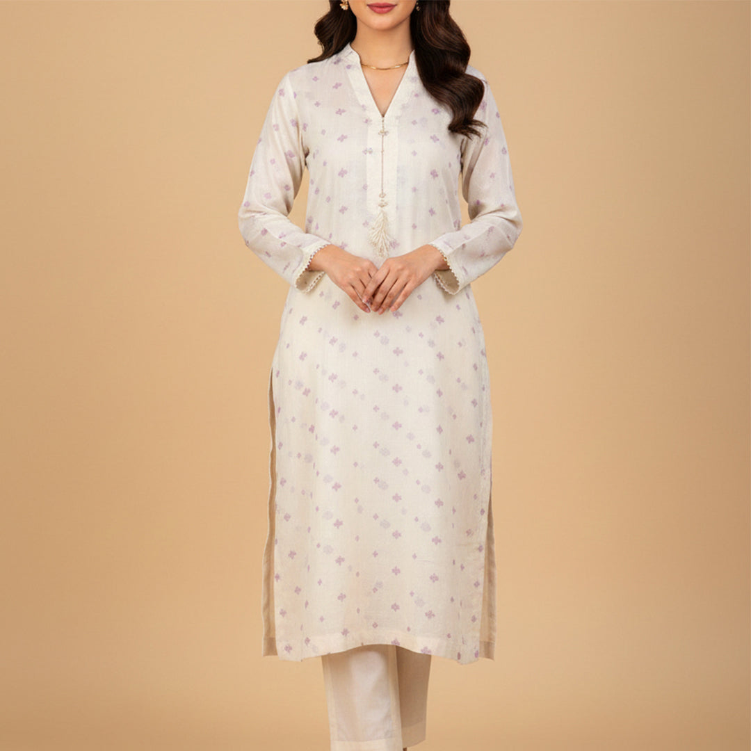 Allover Jacquard Greige - JQ 6594