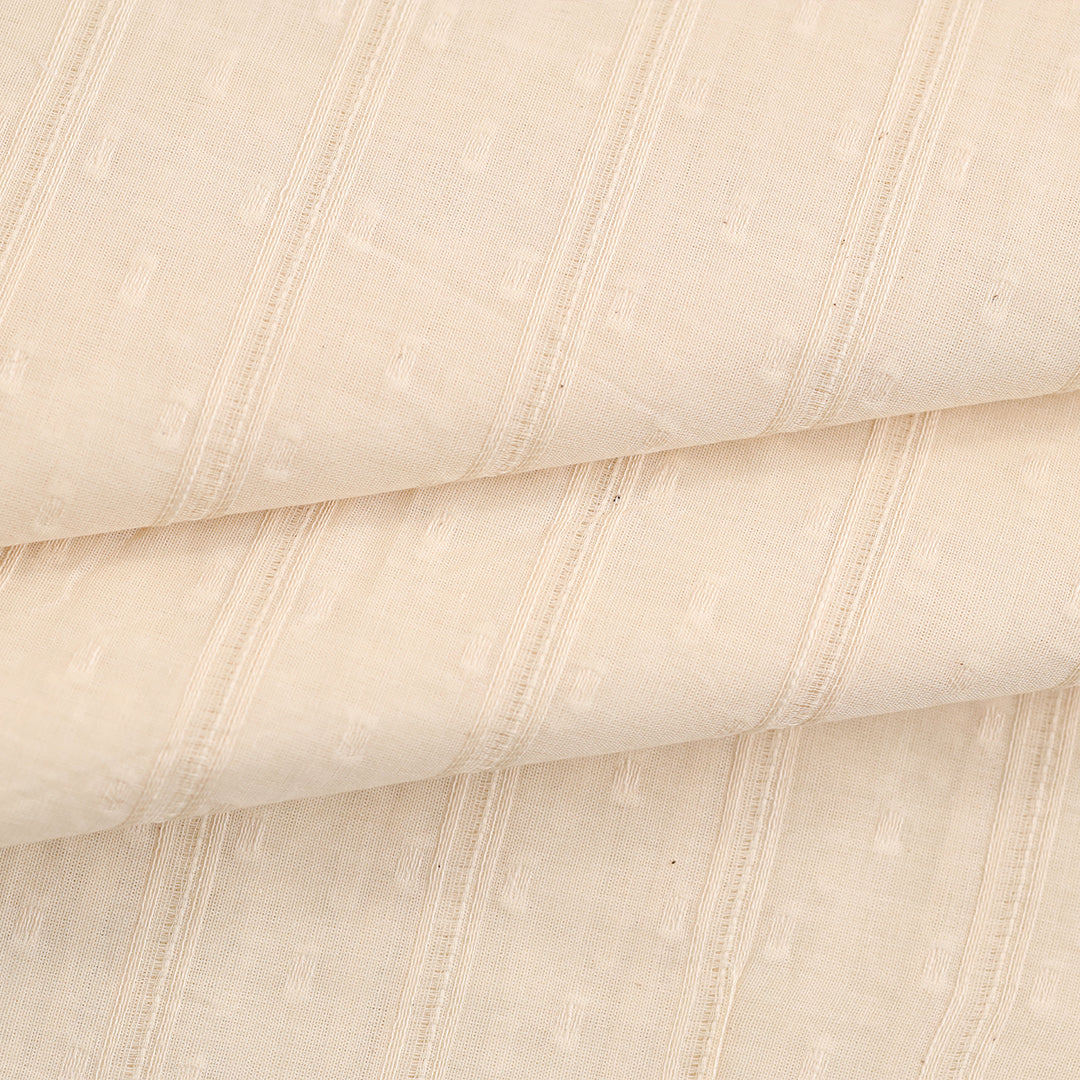 All over Jacquard Greige Fabric - JQ 8099