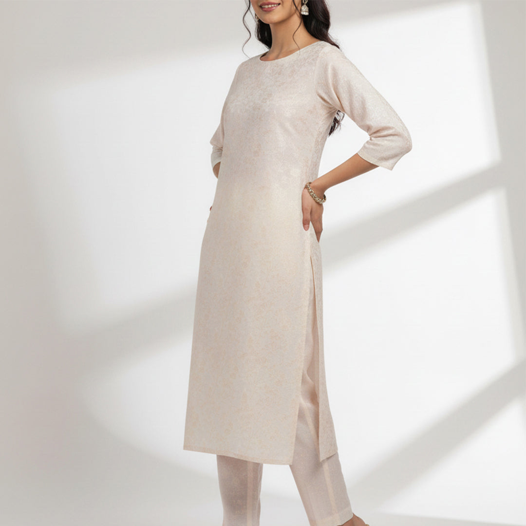 Acrylic Jacquard Greige Fabric – JQ 9079