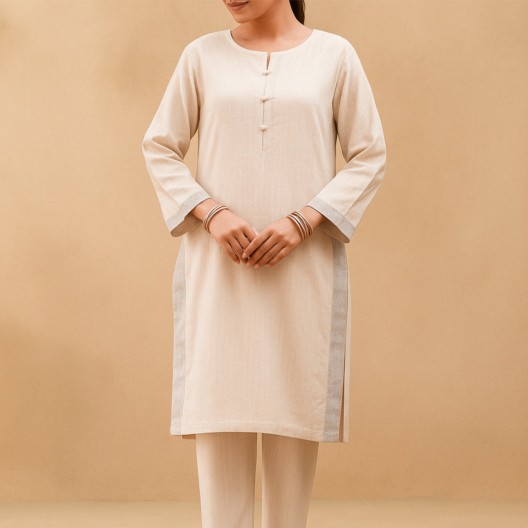 Jacquard Dupatta Greige Fabric - JQ 9179