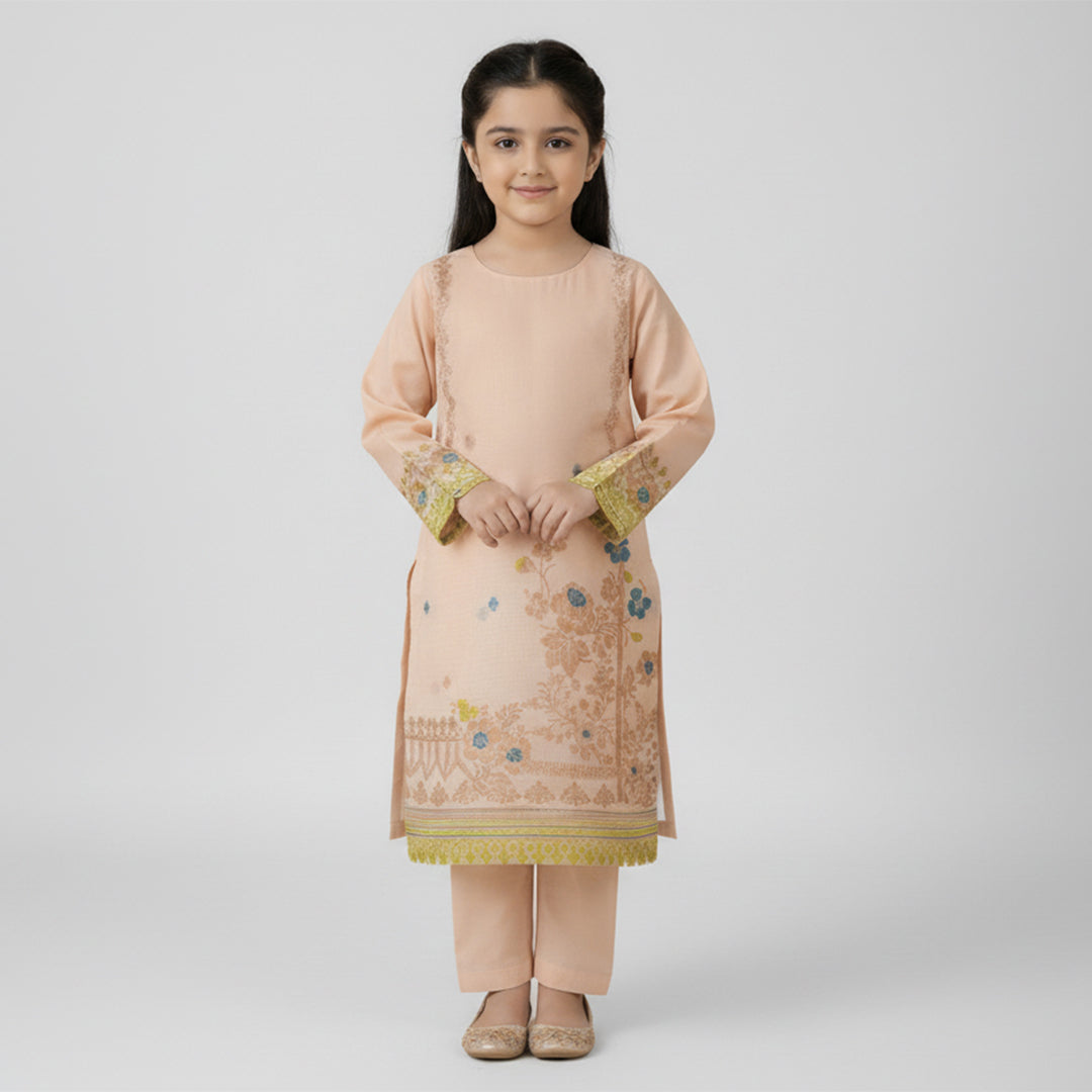 Compose Jacquard Dupatta Greige Fabric - JQ 12822